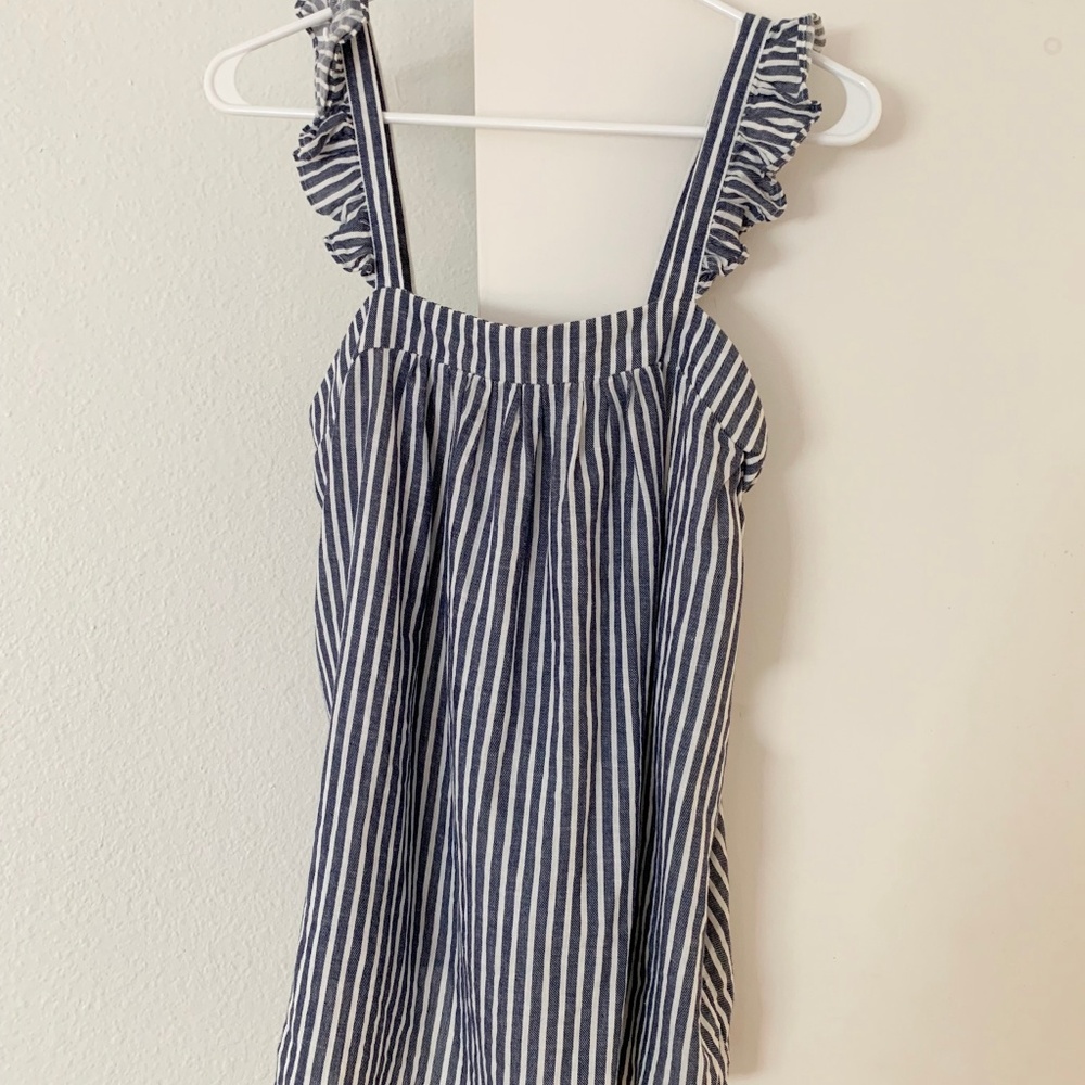 Old Navy Striped Ruffle Tank - Picture 3 of 3